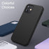 JETech Silicone Case for iPhone 12 Mini 5.4-Inch, Silky-Soft Touch Full-Body Protective Case, Shockproof Cover (Black)