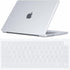 Se7enline Clear Crystal Hard Case for MacBook Pro 14 inch, 2021-2024, with Keyboard Skin, Transparent
