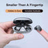 True Wireless Invisible Earbuds, Sleep Headphones with Microphone for iOS Android Phone, USB-C Charge, IPX5 Waterproof, Touch Control, Small Bluetooth Ear Buds for Commute Sports (Black)