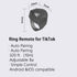 TikTok Remote Control Kindle APP Page Turner, Bluetooth Smart Ring for iPhone, iPad, iOS, Android (Black)