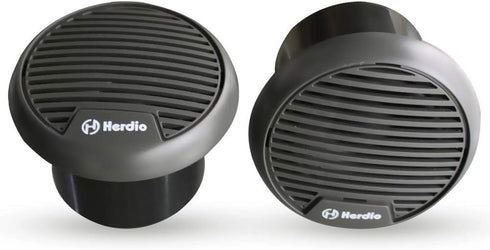 Herdio 3 Inch Waterproof Marine Speakers, Full Range Audio Stereo System, MAX Power 140 W (Pair) for Motorcycle, Boat,