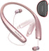 AMORNO Foldable Bluetooth Headphones, Wireless Neckband Sports Headset with Retractable Earbuds, Sweatproof