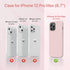 Miracase iPhone 12 Pro Max Case, Liquid Silicone Gel Rubber Shockproof Phone Case with Soft Anti-Scratch Microfiber