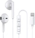 MFi Certified iPhone Wired Lightning Headphones for 11, 12 Pro Max, 13, 14, XR, SE - Earbuds with Microphone & Volume