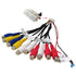 Dual XDCPA10BT Cord Assembly Harness, 18 Pin Connector Video AV Input Output Multicolored