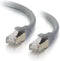 C2G 00638 Cat6a Cable - Snagless Shielded Ethernet Network Patch Cable, Gray, 1 Foot