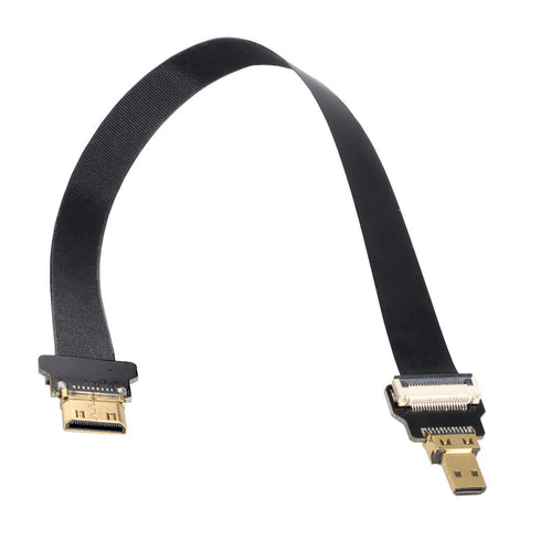 xiwai JSER-Brands Mini HDMI Male to Micro HDMI Male Extension Cable 1080P for FPV HDTV Multicopter