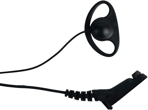 Motorola Xpr 6550 Earpiece, D Shape Surveillance Headset with Ptt Mic for Motorola 2 Way Radio Walkie Talkie