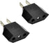 ANRANK E-U1009618AK EU Europe to US USA Travel Power Plug Adapter Converter (Black,