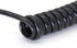 Telephone Handset Cord Detangler Cable, 2.64 to 22 Feet Uncoiled, Black, 2pcs Spiral Curly Cable Extension