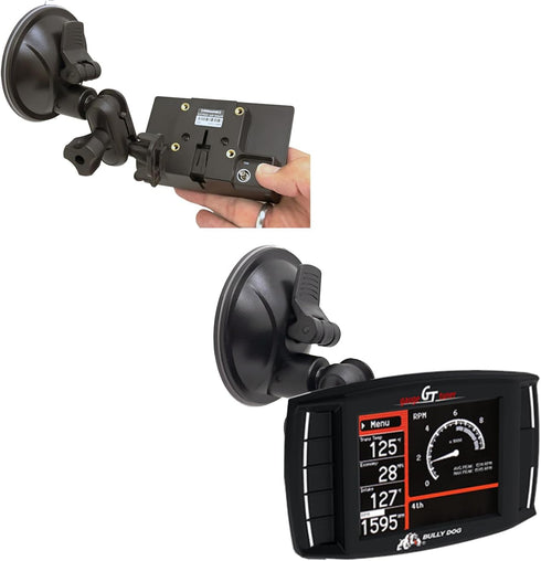 Enhanced Strong Car Windshield Suction Cup Mount for Edge CS and CTS Evolution with Dual Ball Socket Adapter