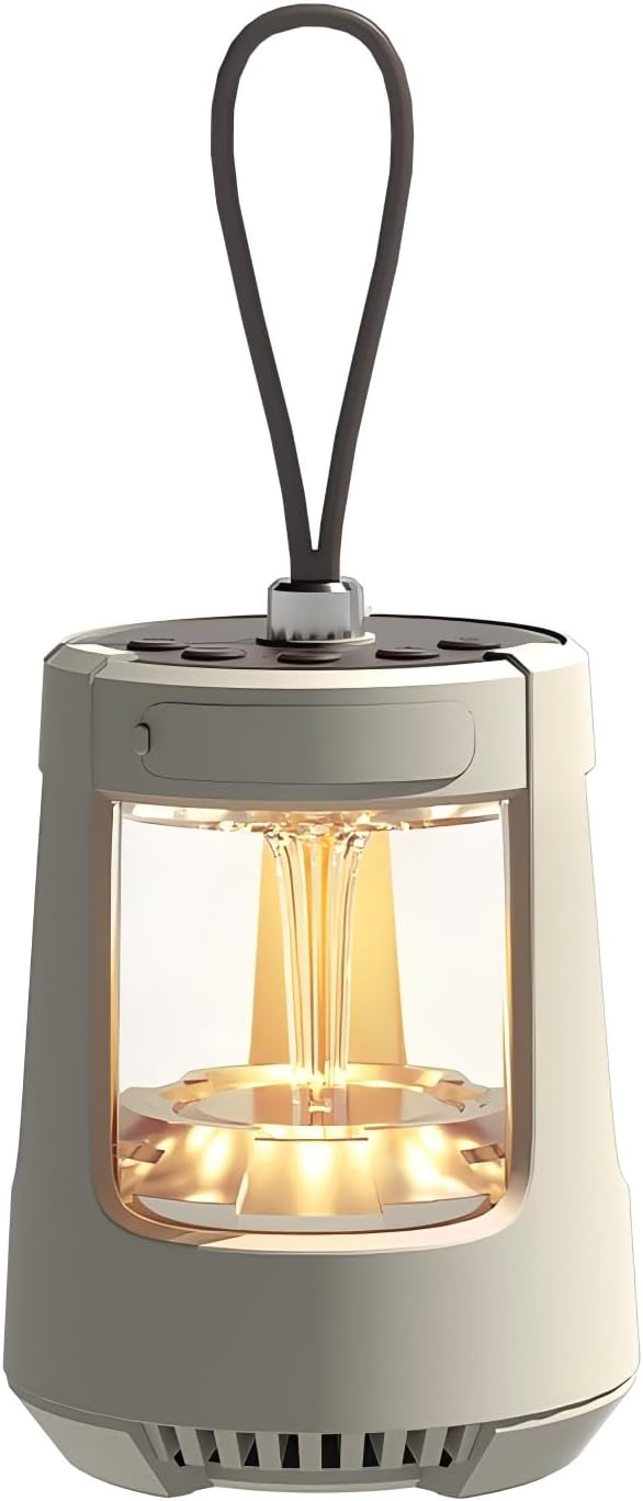 Fyruzella Outdoor Bluetooth Speaker with Camping Lantern, TF Card Speaker360 RGB Lights, IPX5