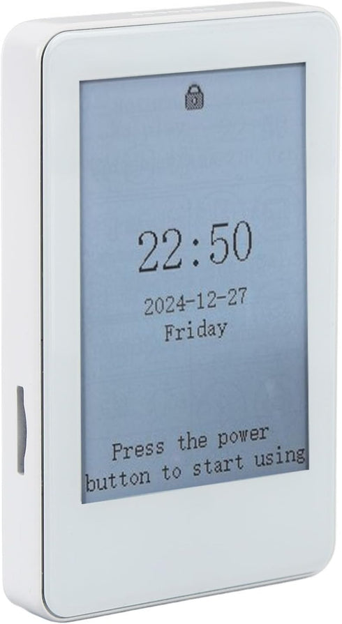 VELATEMOR 2.7 Inch MP3 Ink Screen Book Reader, EInk Display, Portable Electric Reader with Touchscreen, BT Player, Long