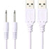 2 Pack Replacement USB Charging Cable for Rechargeable Massagers - 3.3ft, 2.5mm DC Cord