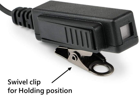 Earpieces for Motorola Walkie Talkies, 2 Pin Acoustic Tube Headset with Mic for CP200 GP2000 XU1100