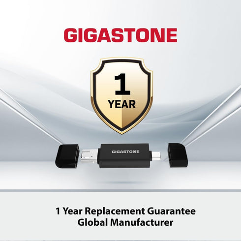 Gigastone 5-in-1 iPhone16/15, SD Card Reader, USB-A/USB-C Card Reader, Dual Slot for SD/Micro SD/SDHC/SDXC, Compatible