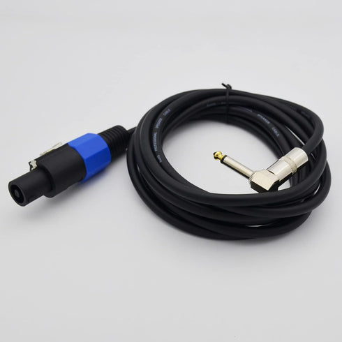Speakon to 1/4 Speaker Cable,12 Gauge Speakon to 1/4 TS Male Wire Audio Speaker Cable Amplifier Connection Heavy Duty Cord with Twist Lock - 2Pack 10 ft