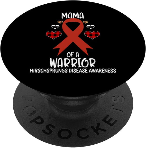 Hirschsprungs Disease Awareness Mama Of A Warrior Mom PopSockets Swappable PopGrip