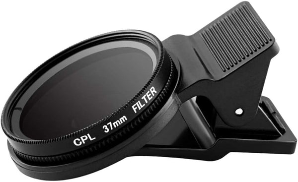 Totority Phone Circular Polarizer, 37mm Ultrathin Clip-on CPL Phone Lens Camera Ultra Thin Circular Polarizers
