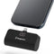 CHARGEWORX Portable Power Bank, 5,000 mAh Battery Capacity, Fast Charging, Small Compact Design, Black