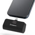 CHARGEWORX Portable Power Bank, 5,000 mAh Battery Capacity, Fast Charging, Small Compact Design, Black