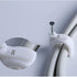 Round Cable Wire Clips for RG6/RG59/CAT5/CAT6/RJ45 - 400pcs Single Coaxial Nail Clamps (6mm + 8mm + 10mm + 12mm)