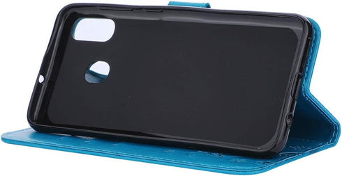 Galaxy A30 Case, Galaxy A20 Case, Butterfly Embossed PU Card Slots & Kickstand Leather Wallet Flip Protective Cover,