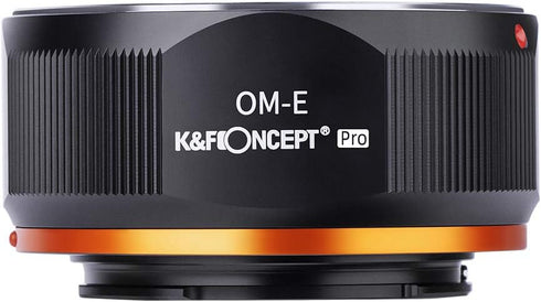 K&F Concept OM-E Lens Mount Adapter, Manual Focus Compatible with Olympus OM SLR Lens and Sony E Camera Body