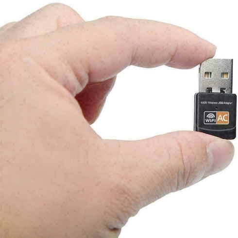 USB WiFi Adapter, AC600 Mbps Dual Band Wireless USB Mini Network Adapter for Laptop/Desktop/PC, Supports Windows