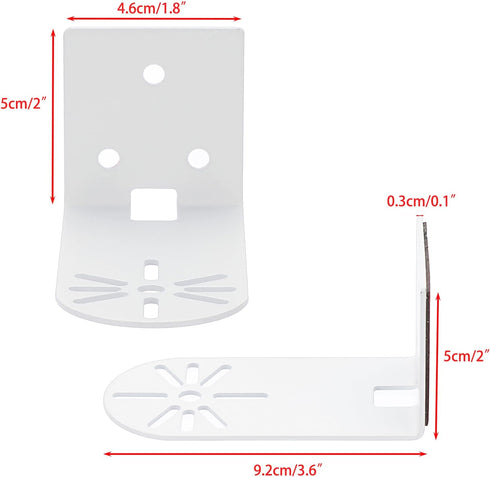Sumnacon 6PCS Wall Mount Camera Shelf- Metal Small Wall Shelf with Adhesive,Universal Small Floating Shelf for Security