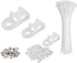 XVTHOAKU White Cable Zip Tie Mounts Kit-50 Pcs Cable Zip Tie Saddle Type