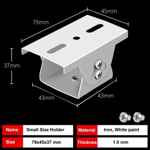 Security Camera Mount Holder for Double Surveillance Camera, Metal Steel One to Two Horizontal Cross Bar Dual Camera