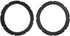 Zerone Speaker Rubber Surround Edge, 12inch Perforated Rubber Edge Rings for Speaker Repair, Black