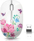 Wireless Mouse with Nano Receiver for PC, Laptop, Notebook, MacBook, Less Noise, Portable Optical Mice