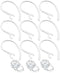 Universal 9 Piece Small Earhooks with Replacement Earbuds for Voyager Edge Wireless Bluetooth - Clear