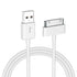 sarmert 4.0ft Apple Certified 30 Pin USB Charging Cable for iPhone 4/4s, iPad 1/2/3, iPod Touch/Nano - White (1 PCS)