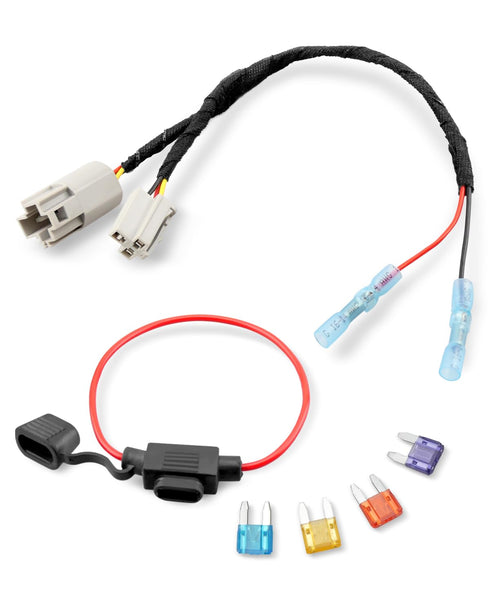 Wujexuhe 12 Volt Power Adapter Wiring Harness Switch Connector Plug with Fuse Fit