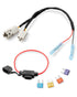 Wujexuhe 12 Volt Power Adapter Wiring Harness Switch Connector Plug with Fuse Fit