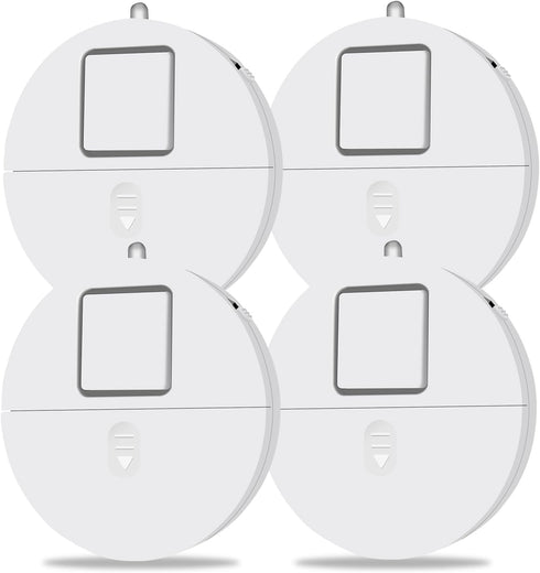 EVA LOGIK Window Alarm System 4-Pack - Ultra-Loud 120dB Alarms with Advanced Vibration Sensors