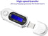 UCCKEYI 1PC 2.0 MP3 32GB 20 USB Digital Music Player Portable LCD Screen Support TF Card and FM Radio,Use Hours,Silver