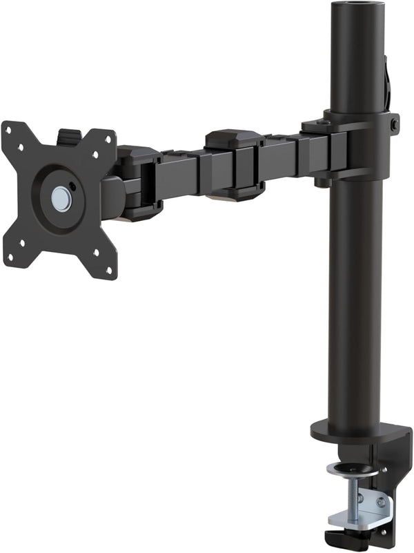 Amazon Basics Single Computer Monitor Stand with Cable Management, Height Adjustable VESA Desk Arm