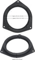 6.5" Aftermarket Plastic Black Speaker Adapter for Toyota Avalon, Corolla, Highlander, Prius, RAV, Solara, Tacoma, Venza