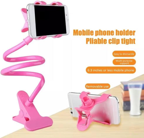 HFLWYWD Holder,360 Gooseneck Bed Phone Degree Rotating Lazy Bracket,DIY Flexible Mount Stand with Multiple