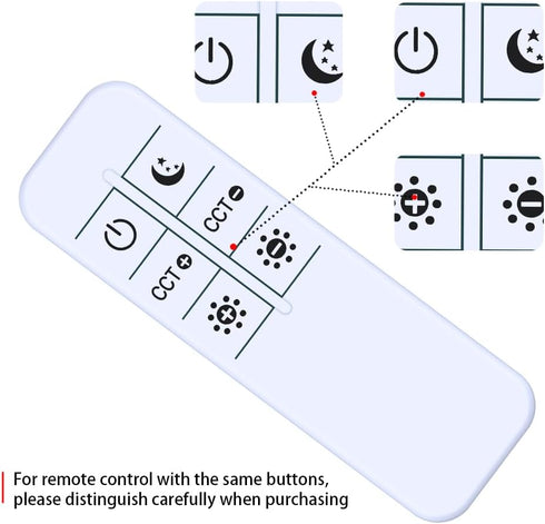 HZIME MF18228, 36W 42W New Replacement Remote Control Compatible for OHLUX for Yikuneng ED Floor Lamp