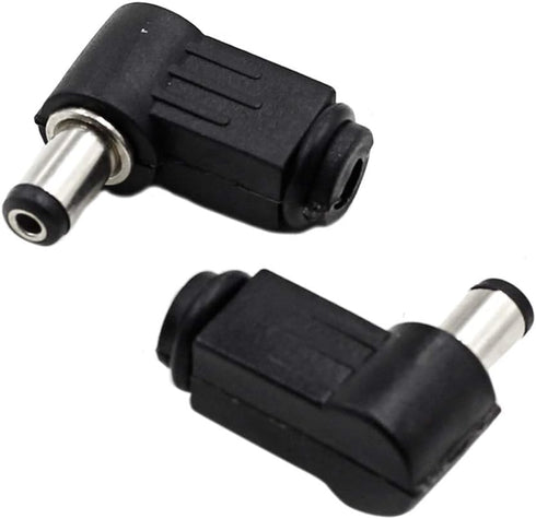 Luomorgo Right Angle DC Socket Jack Charger Power Plug, 5.5 x 2.1mm, 20pcs