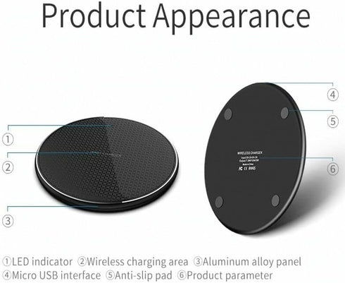 Wireless Charger PAD + External Receiver U01 for Samsung Galaxy A12 A22 A32 A42 A52