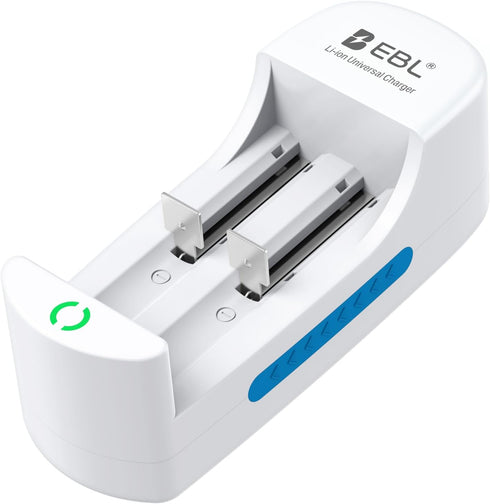 EBL 18650 Battery Charger Universal Lithium Charger for 3.7V Rechargeable Batteries Li-ion IMR