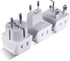 Ceptics Complete European Travel Adapter Set - 3 Pack, Safe Grounded for Cell Phones, Laptops, USA to Europe