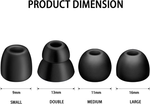 Soft Silicone Replacement Eartips Set for Powerbeats Pro Wireless Earphones - Compatible Earbuds Tips