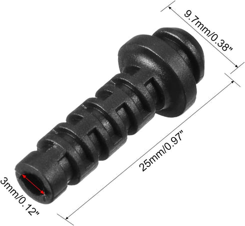 uxcell 20pcs 3mm Inner Dia PVC Strain Relief Cord Boot Protector for Power Tool Hose